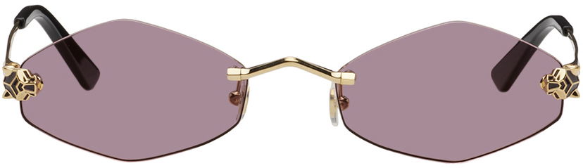 Solbriller Cartier Geometric Sunglasses Lilla | CT0433S-004
