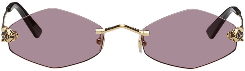 Solbriller Cartier Geometric Sunglasses Lyserød | CT0433S-004, 0