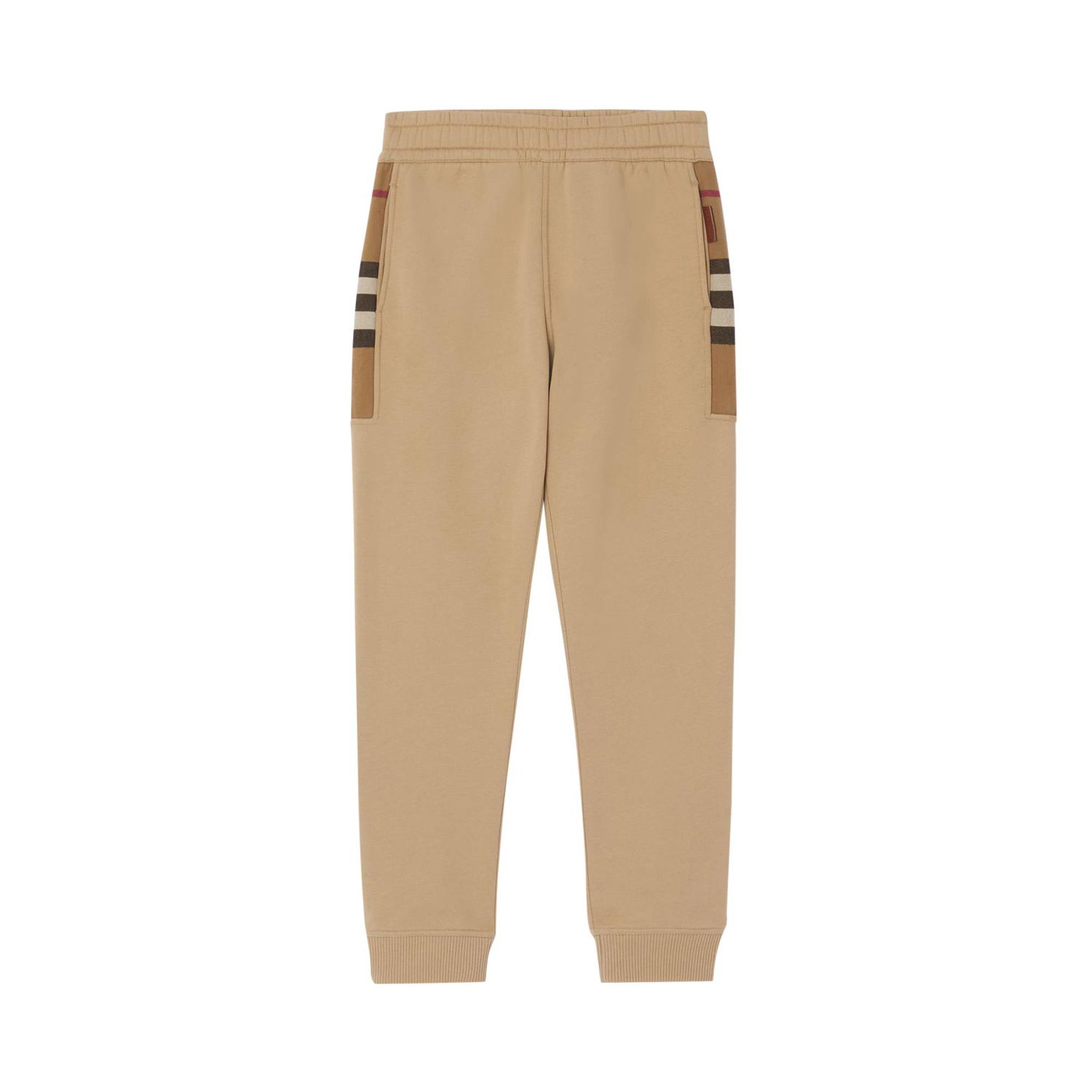 Joggingbukser Burberry Check Side Panel Sweatpants Beige | 8045014, 1