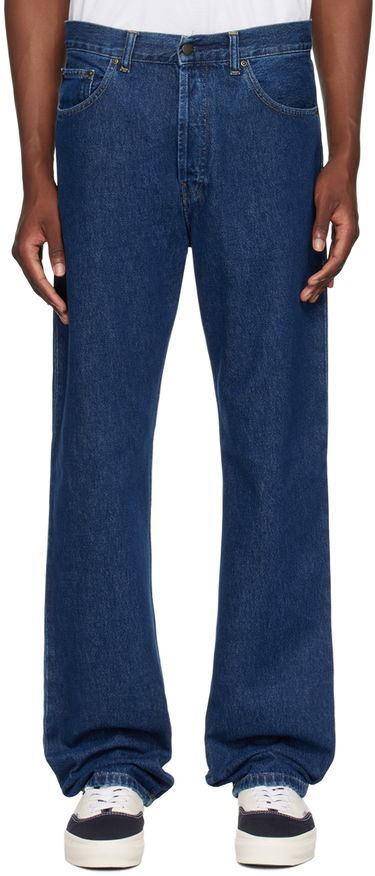 Jeans Carhartt WIP Nolan Straight-Leg Jeans Mørkeblå | I033006, 0