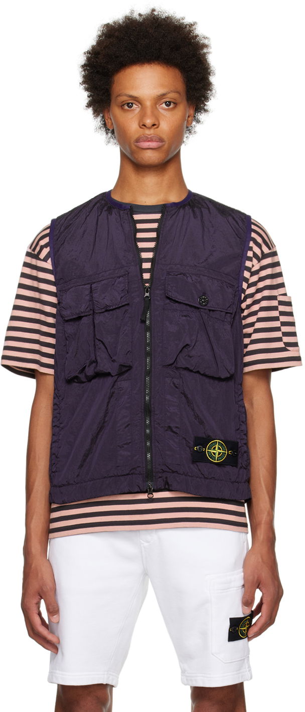 Vest Stone Island Crinkled Lilla | 7815G0619, 0