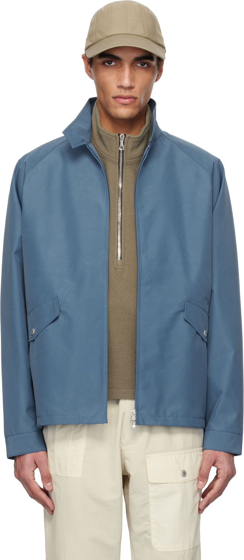 Vindjakke NANAMICA Nanamica GORE-TEX Crew Jacket Blå | S25SA038U