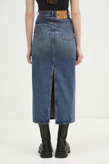 Nederdel Fiorucci Denim Midi Skirt Blå | W01FPDSK176DN01DN02, 2