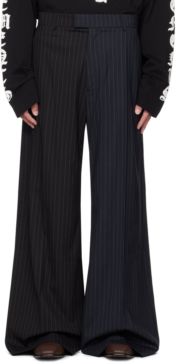 Bukser VETEMENTS Pinstripe Trousers Sort | UA65PA706N