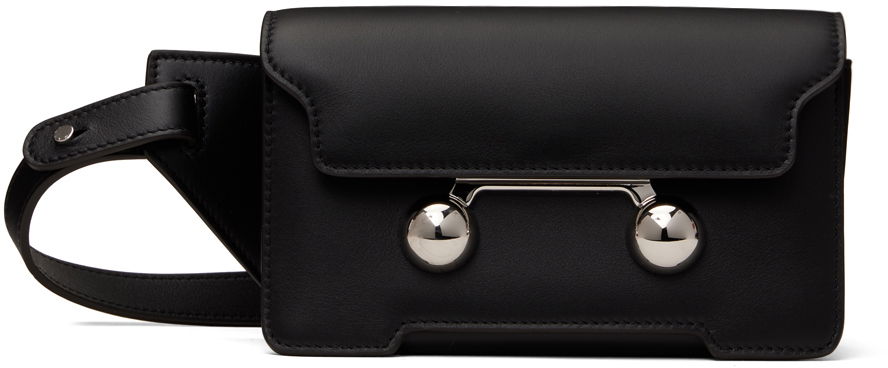 Taljetaske Marni Marni Leather Trunkaroo Crossbody Bag Sort | MUMQ0022U0 P6948, 0