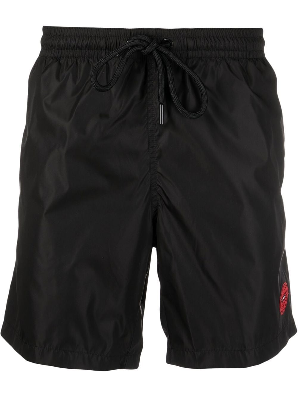 Badetøj Moncler x Marvel Spider Man Logo-Patch Swim Shorts Sort | H20912C0000253326999, 0