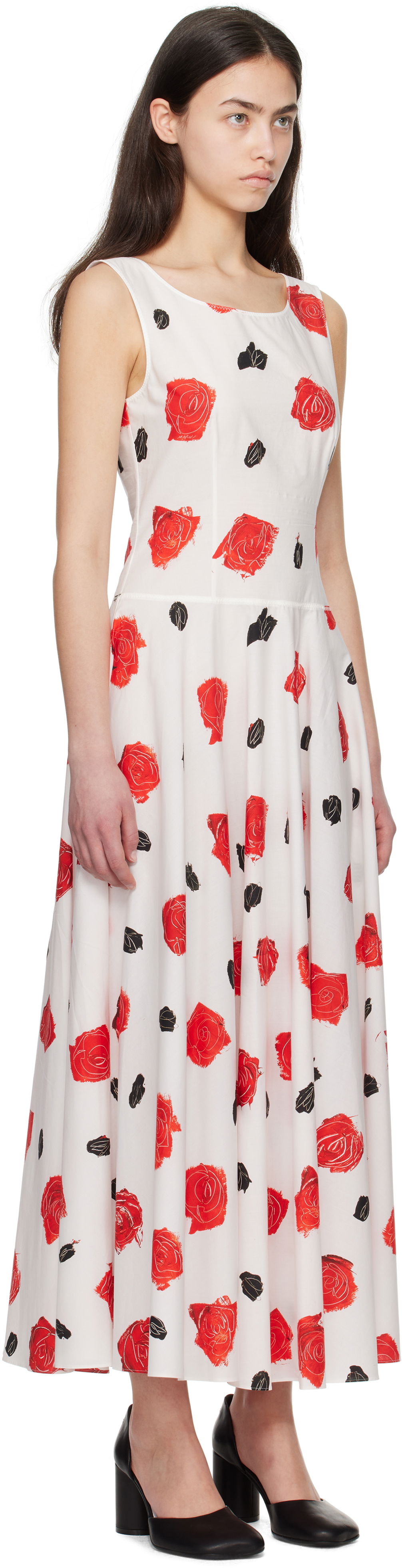 Kjole Marni Marni Iris Cotton Poplin Maxi Dress Hvid | ABMA1446A0 UTC501, 1