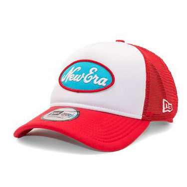 Kasket New Era 9FORTY A-Frame Trucker Oval Red / White One Size Rød | 60435036, 0