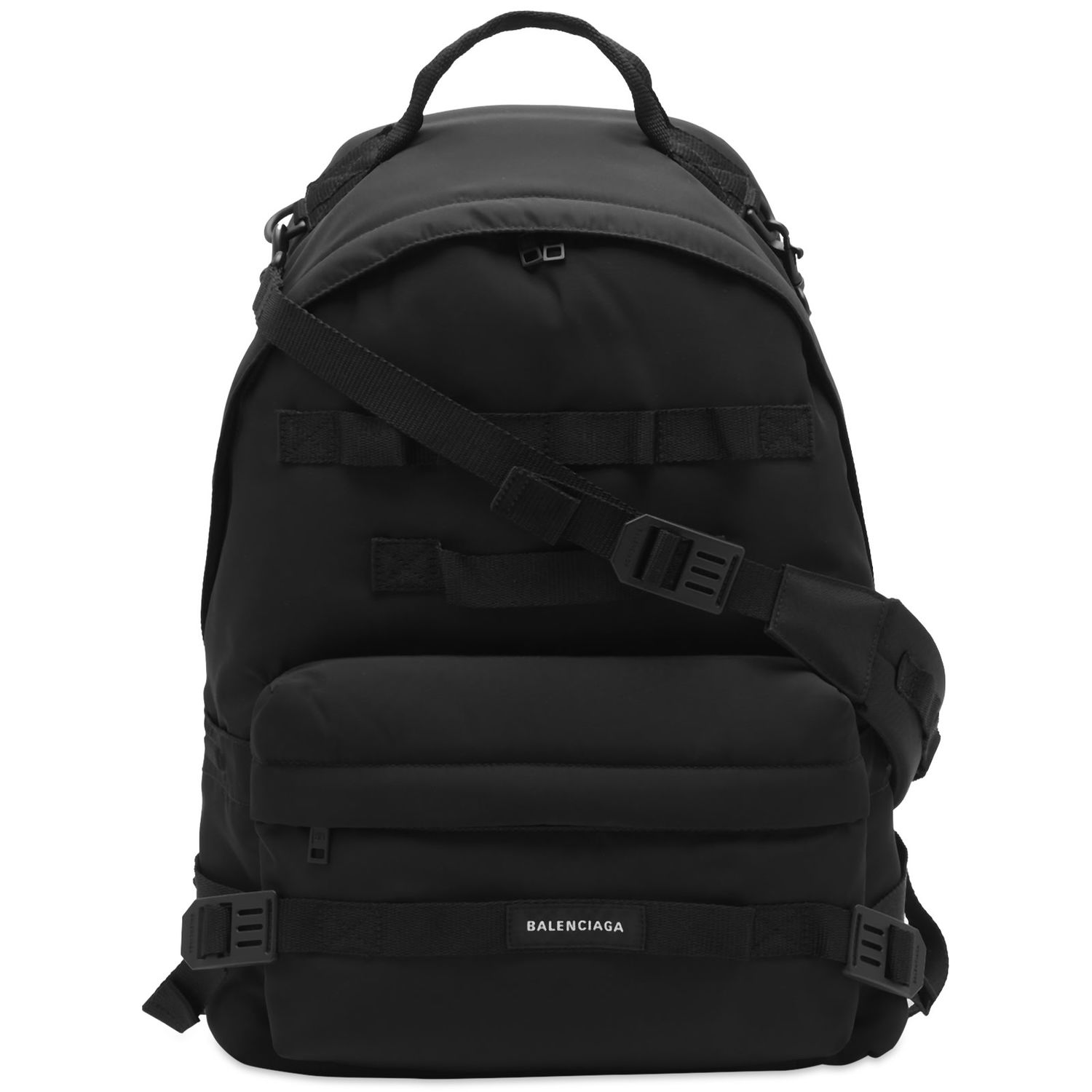 Rygsæk Balenciaga Army Backpack Sort | 644033-2AARR-1000, 0