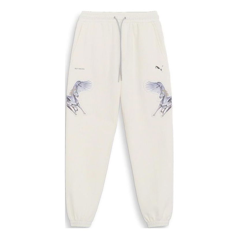 Joggingbukser Puma Sorayama Graphic Print Sweatpants Beige | 622611-65