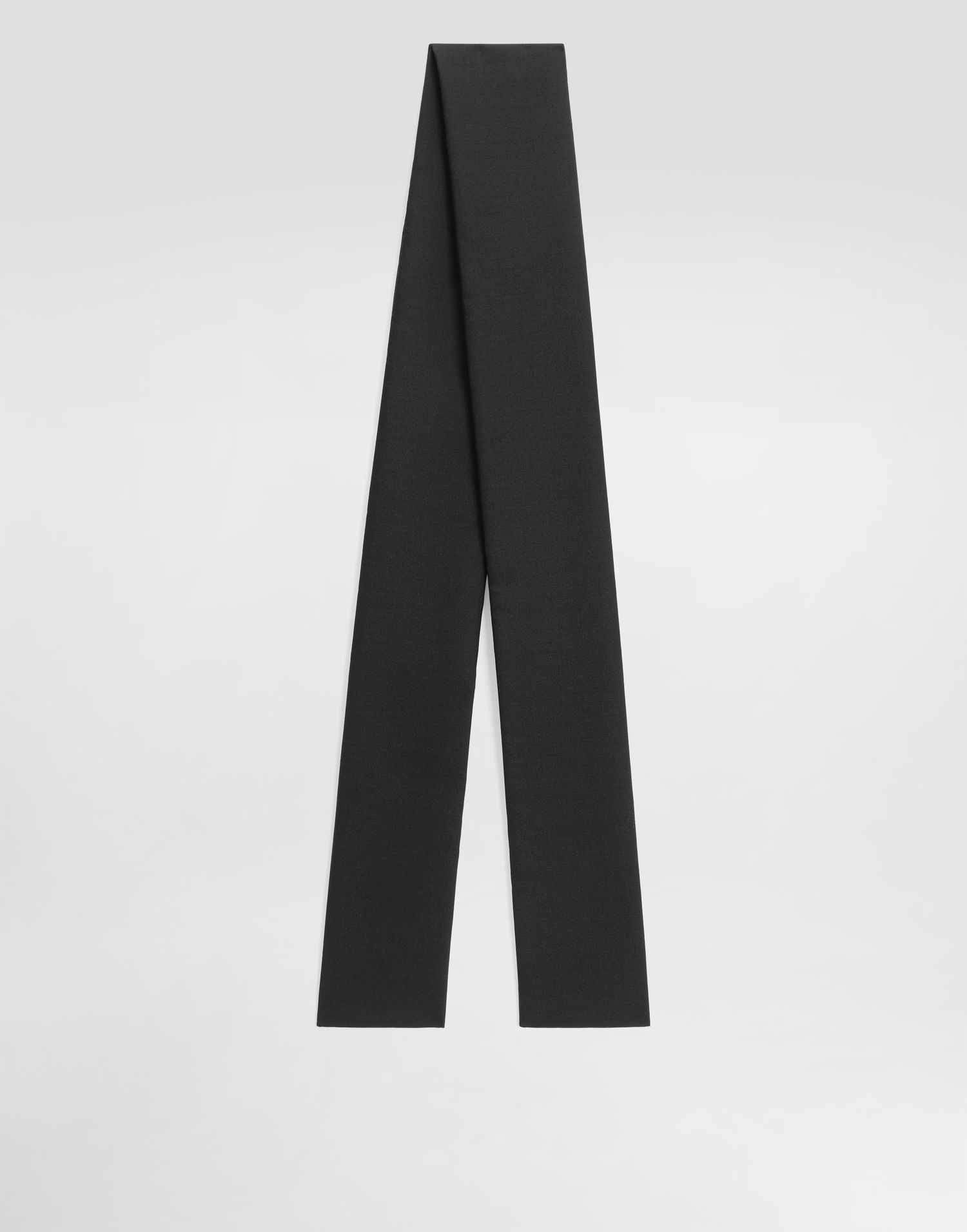 Tørklæde Dolce & Gabbana Dolce & Gabbana Wool Gabardine Scarf Sort | GQ391EFU21EN0000, 0