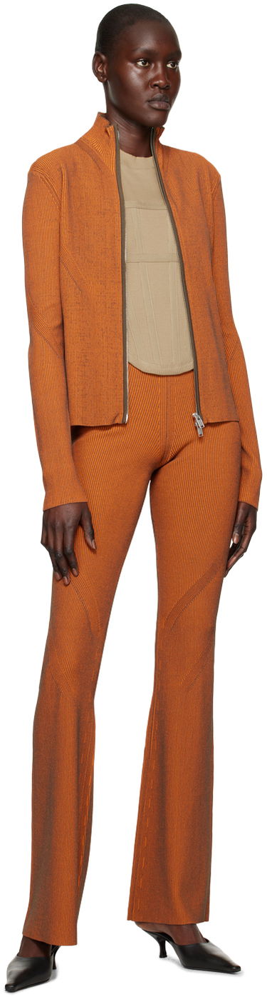 Leggings Dion Lee Angled Knit Trousers Orange | C7154R23, 3