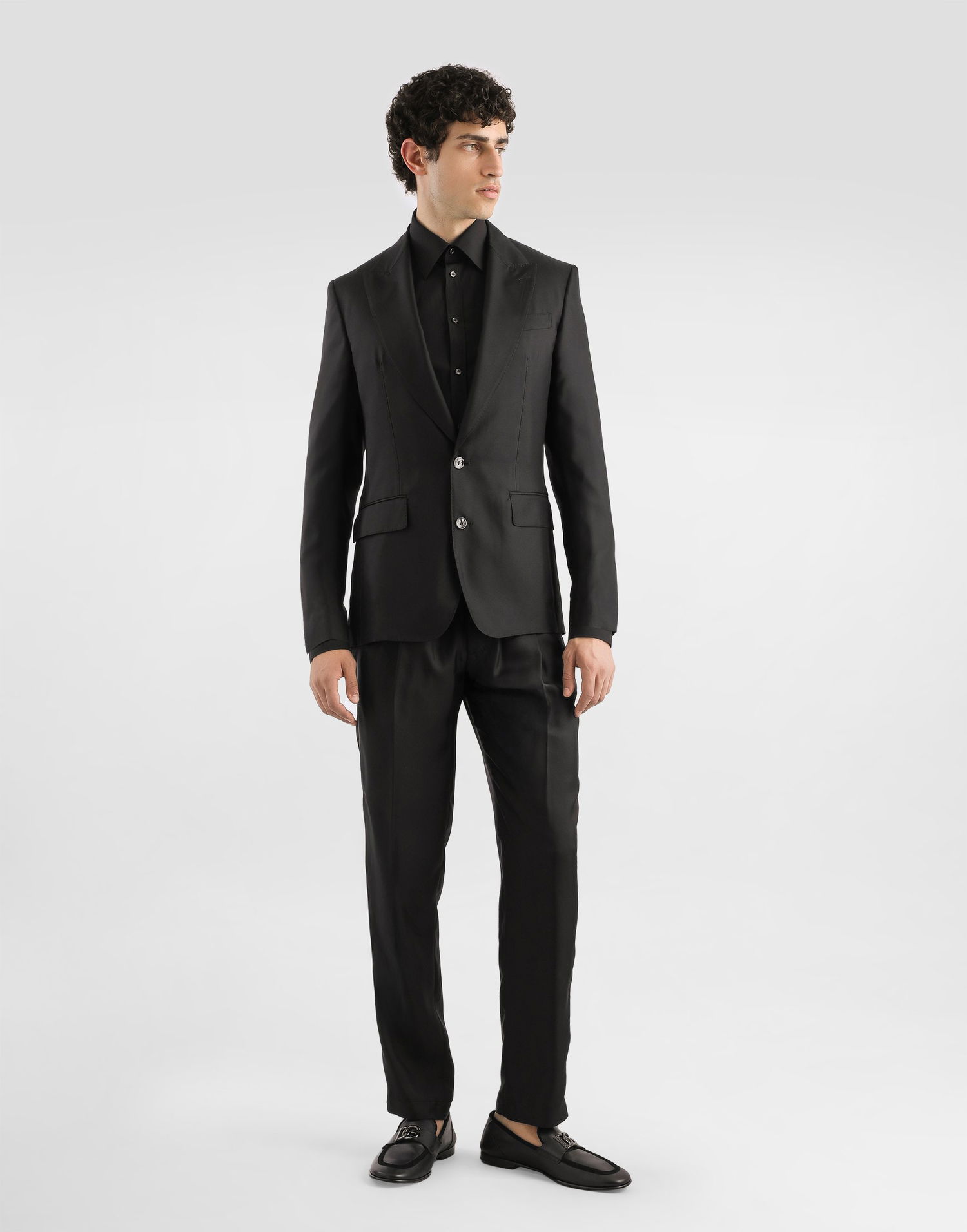 Bukser Dolce & Gabbana Dolce & Gabbana Silk Twill Jogging Trousers Sort | GP12QTFU10SN0000, 1