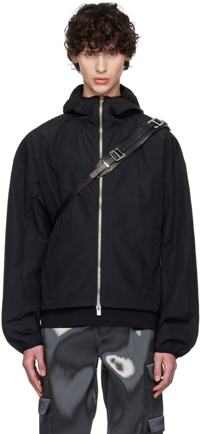 Vindjakke HELIOT EMIL Windbreaker Jacket With Detachable Sling Sort | PREAW24_M_02_127_BLK01