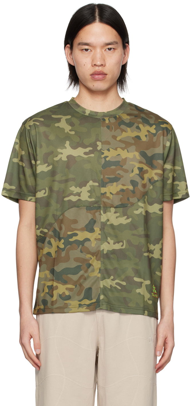 T-shirt Dime Khaki Camo T-Shirt Grøn | DIMESP249GRN