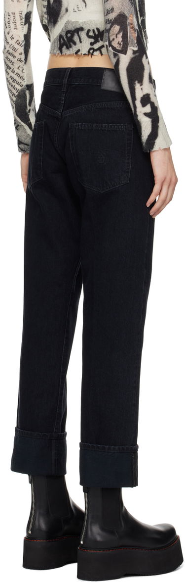 Jeans R13 R13 Romeo Cuff Jeans Sort | R13WD113-D184A, 2