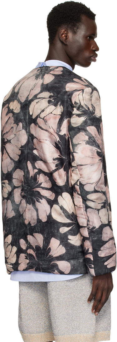 Sweater Dries Van Noten Dries Van Noten Silk Floral-Print Long Sleeve Top Lyserød | 251-020746-1202, 2
