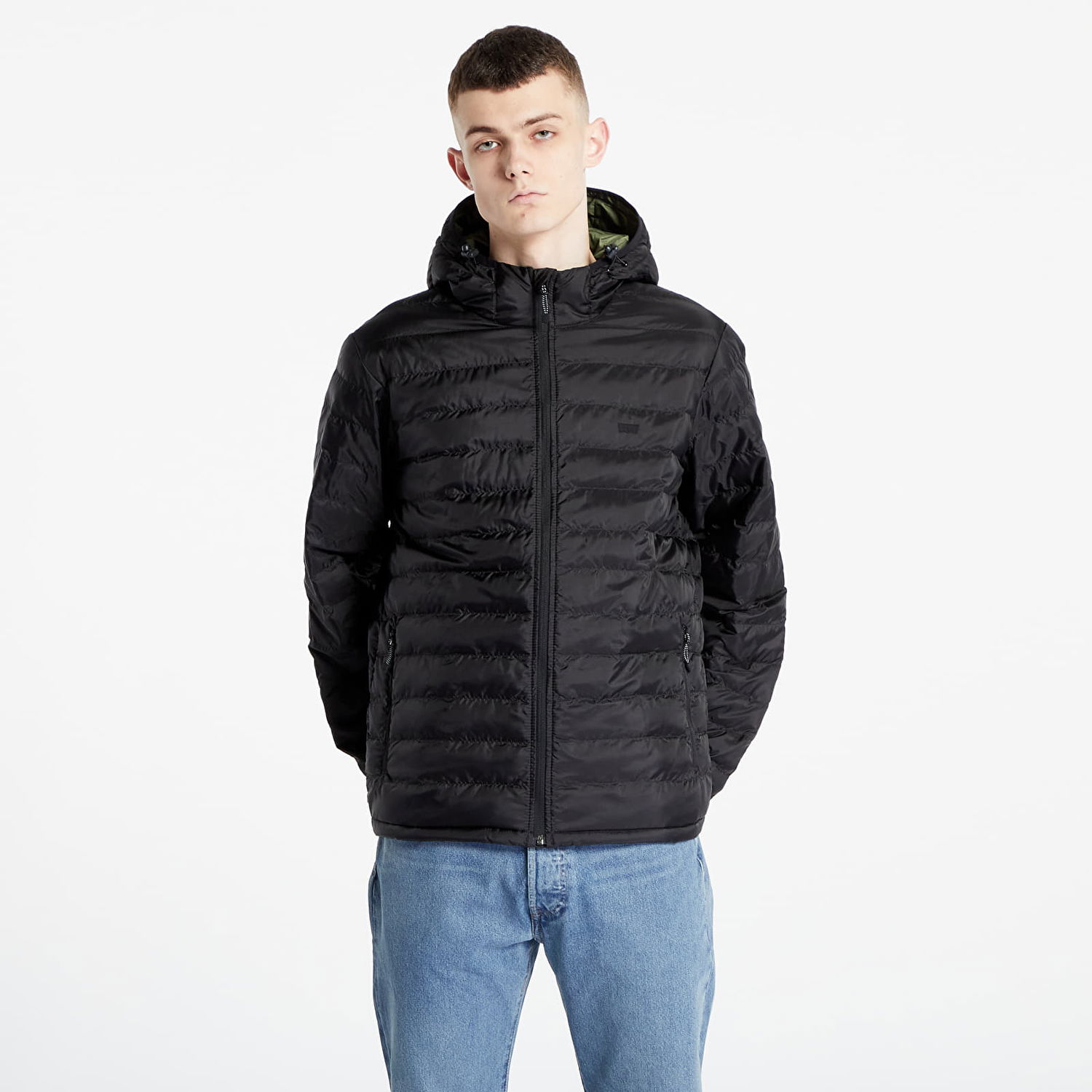 Puffer jakke Levi's Pierce Packable Jacket Sort | A5622-0000, 0