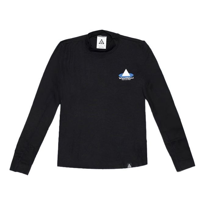 Sweater Nike ACG ACG Wizard Island Round Neck Long Sleeve Pullover Sort | CZ6707-010