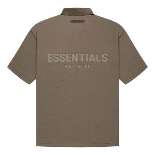 Polo skjorte Fear of God Essentials Logo Polo Grøn | FOG-FW21-004