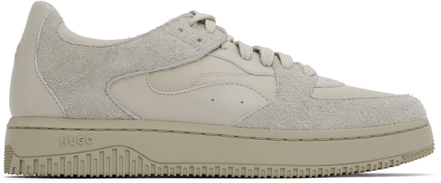 Sneakers og sko BOSS Mixed-Material Sneakers Beige | 50523413, 0