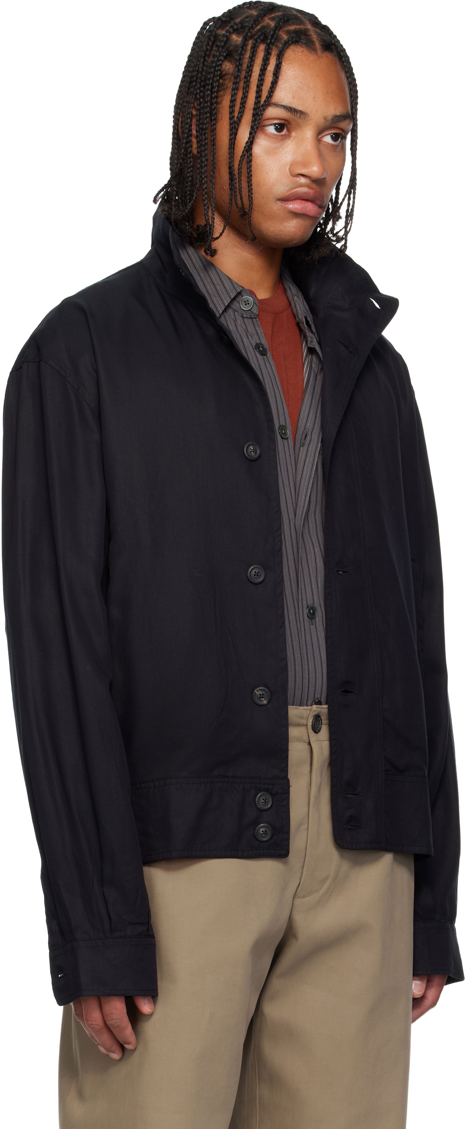 Bomberjakke OUR LEGACY Mock Bomber Jacket Sort | M4252MDB, 1