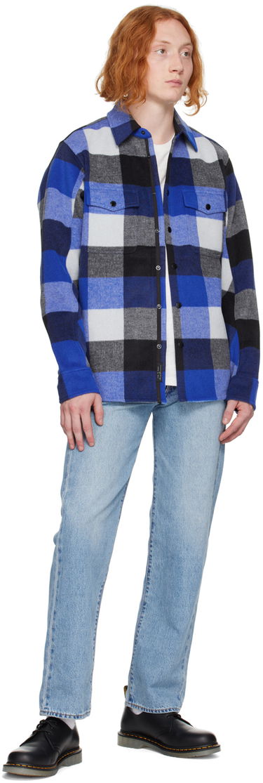 Skjorte rag & bone Rag & Bone Plaid Jack Shirt Blå | MBW22HA389RTML, 3