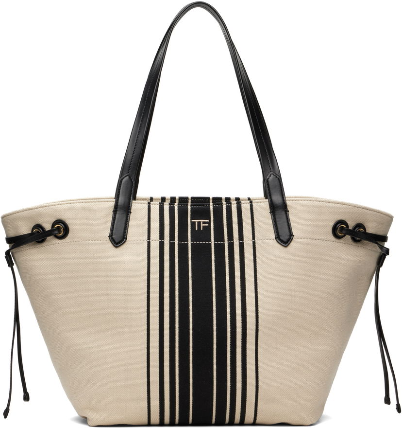 Mulepose Tom Ford TOM FORD Large Striped Tote Beige | L1876-TCN056G