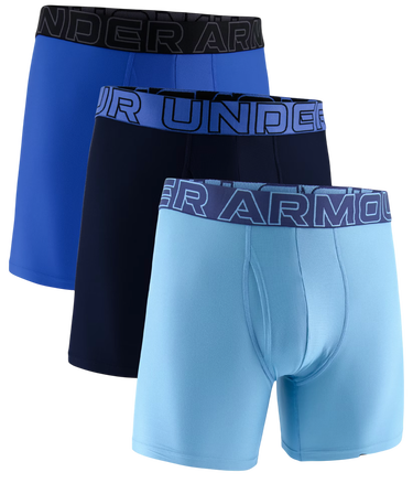 Boksere Under Armour Under Armour SOLID 6in 3-Pack Boxer Shorts Turkis | 1383878-418, 0