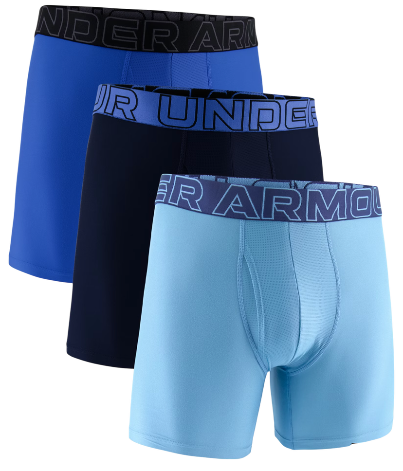 Boksere Under Armour Under Armour SOLID 6in 3-Pack Boxer Shorts Blå | 1383878-418
