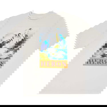 T-shirt HERON PRESTON Halftone Heron Short-Sleeve Tee Hvid | HMAA032F22JER0140146, 1