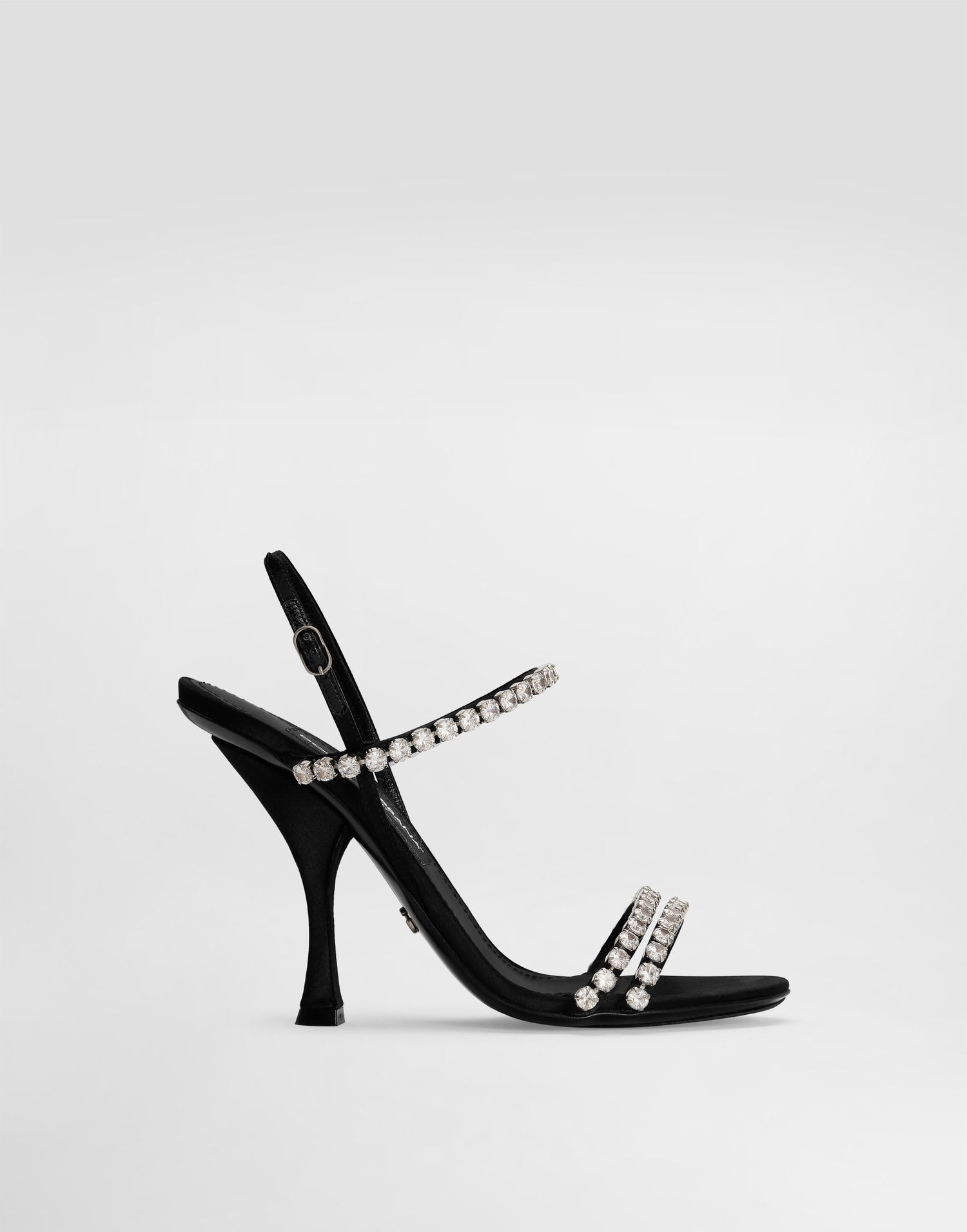 Sneakers og sko Dolce & Gabbana Dolce & Gabbana Rhinestone Chain Heeled Sandals Sort | CR1925AT3998S488, 0