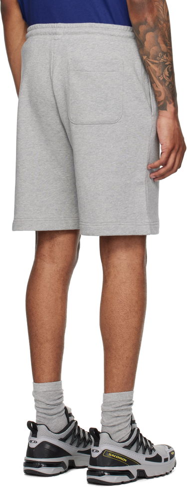 Shorts Moncler Moncler Logo Patch Cotton Shorts Grå | K20918H0000489AZU, 2