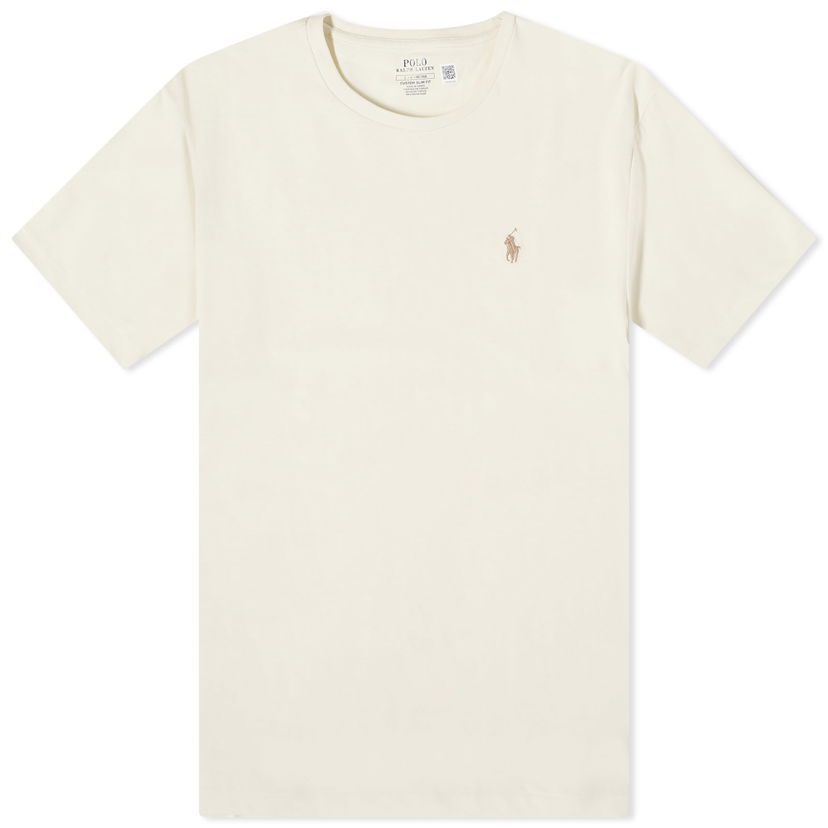 Polo skjorte Polo by Ralph Lauren Custom Fit T-Shirt "Parchment Cream" Beige | 710671438350