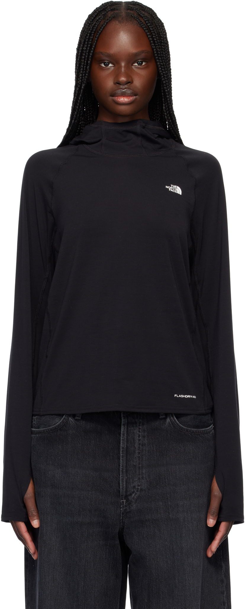 Sweatshirt The North Face Adventure Sun Hoodie Sort | NF0A8BDY