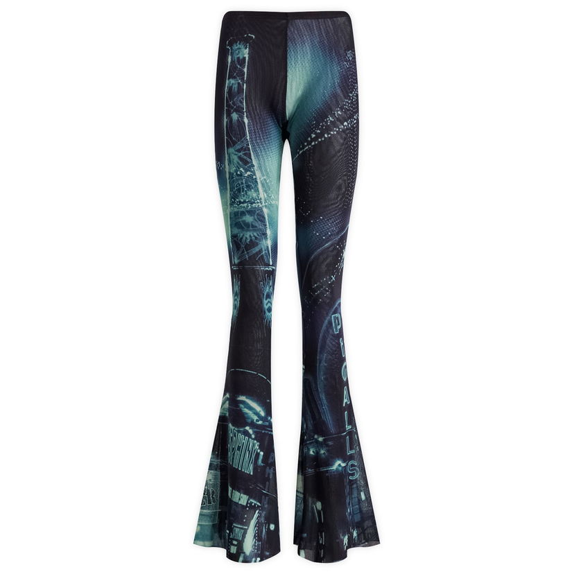 Leggings Jean Paul Gaultier Pigalle Print Mesh Trousers Sort | 2430FPA157T55259560100
