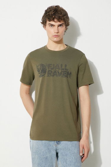 T-shirt FJÄLLRÄVEN Lush Logo Graphic T-shirt Grøn | F12600219.625, 0