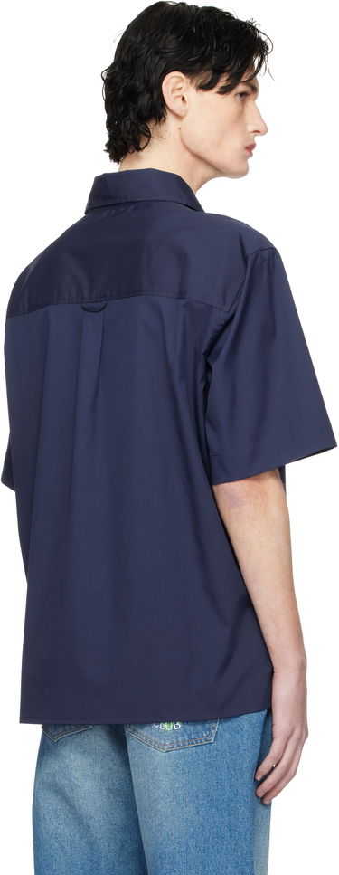 Skjorte Casablanca Short Sleeve Shirt Mørkeblå | MPS25-SH-137-01, 2