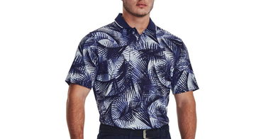 Polo skjorte Under Armour Iso-Chill Graphic Palm Polo Shirt Flerfarvet | 1377367-410, 1