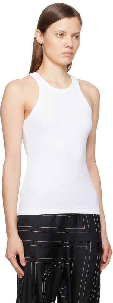 Tanktop TOTEME TOTEME Curved Rib Tank Top Sort | 211-437-772, 4