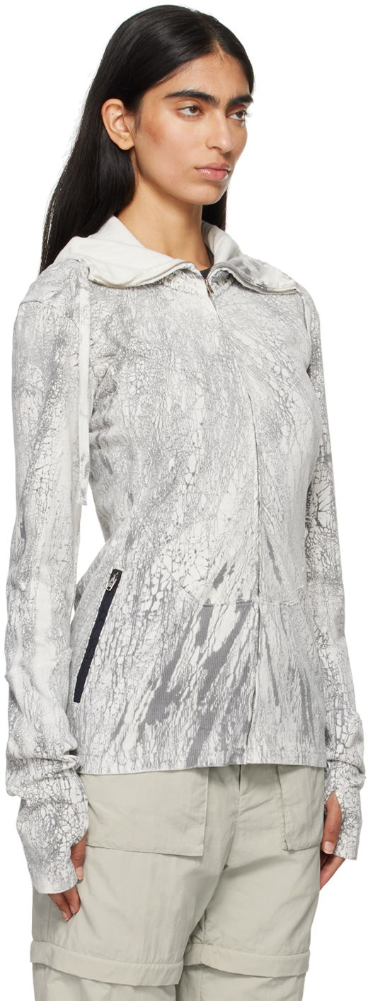 Sweatshirt Acne Studios Acne Studios Dyed Zip-Up Hoodie Grå | BI0203-, 1