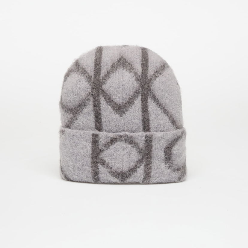Beanie CALVIN KLEIN Emblem Aop Brushed Beanie Grå | LV04D8071G N3Z