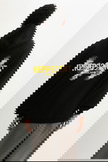 Sweatshirt Represent Clo Graphic Cotton Hoodie LEGACY FALCONS Sort | MLM100734, 0