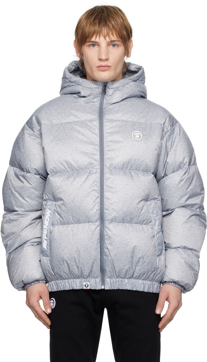 Puffer jakke AAPE by A Bathing Ape AAPE by A Bathing Ape 'AAPE NOW' Down Jacket Grå | AAPDNM7654XANGY2
