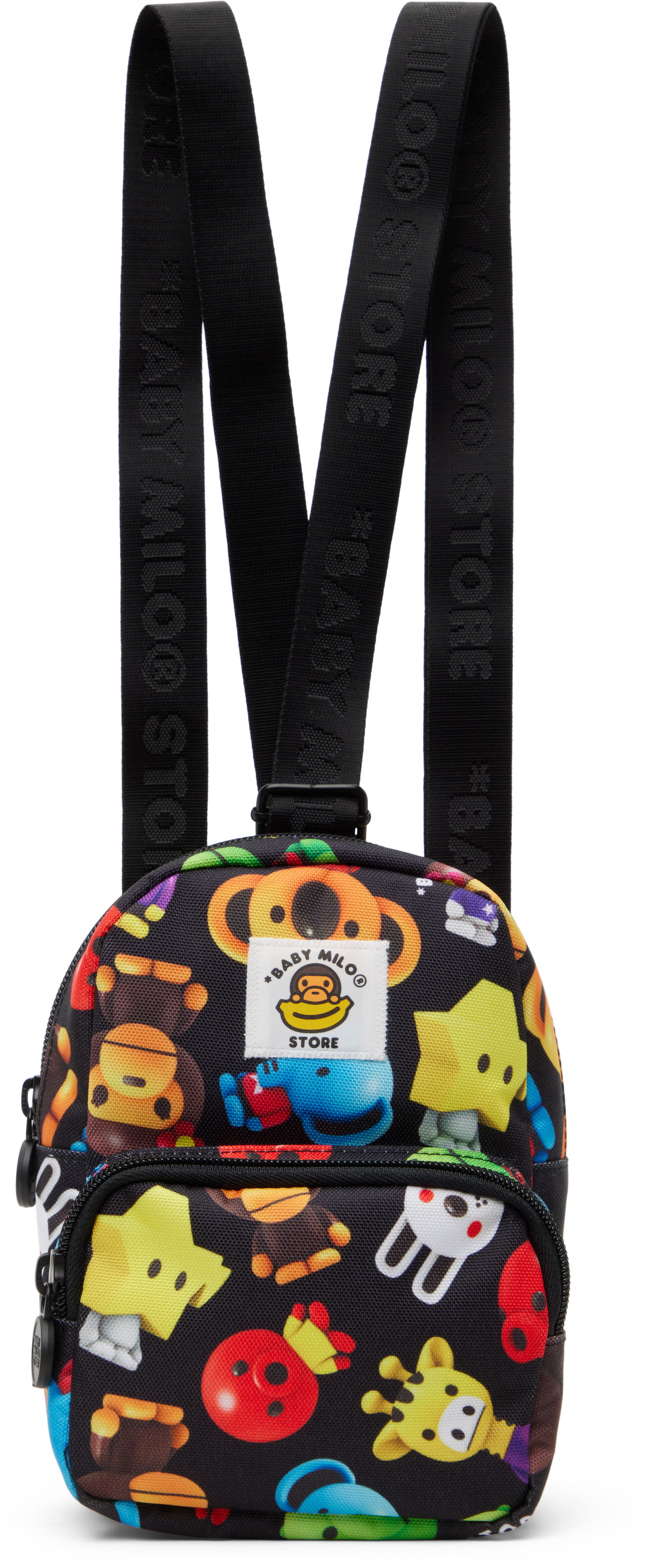 Rygsæk BAPE Milo 3D All Print Pattern Micro Backpack Sort | 0MXBGW4280XXO, 0