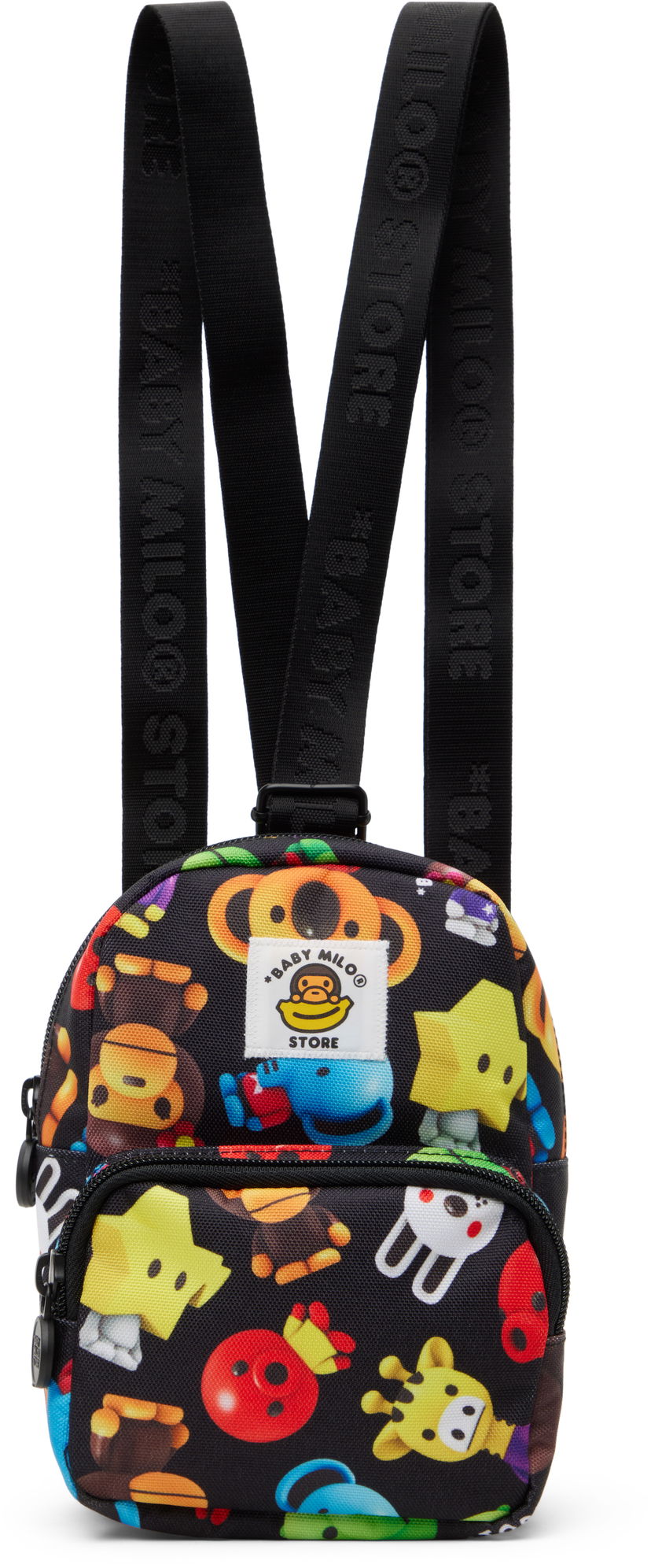 Rygsæk BAPE Milo 3D All Print Pattern Micro Backpack Sort | 0MXBGW4280XXO