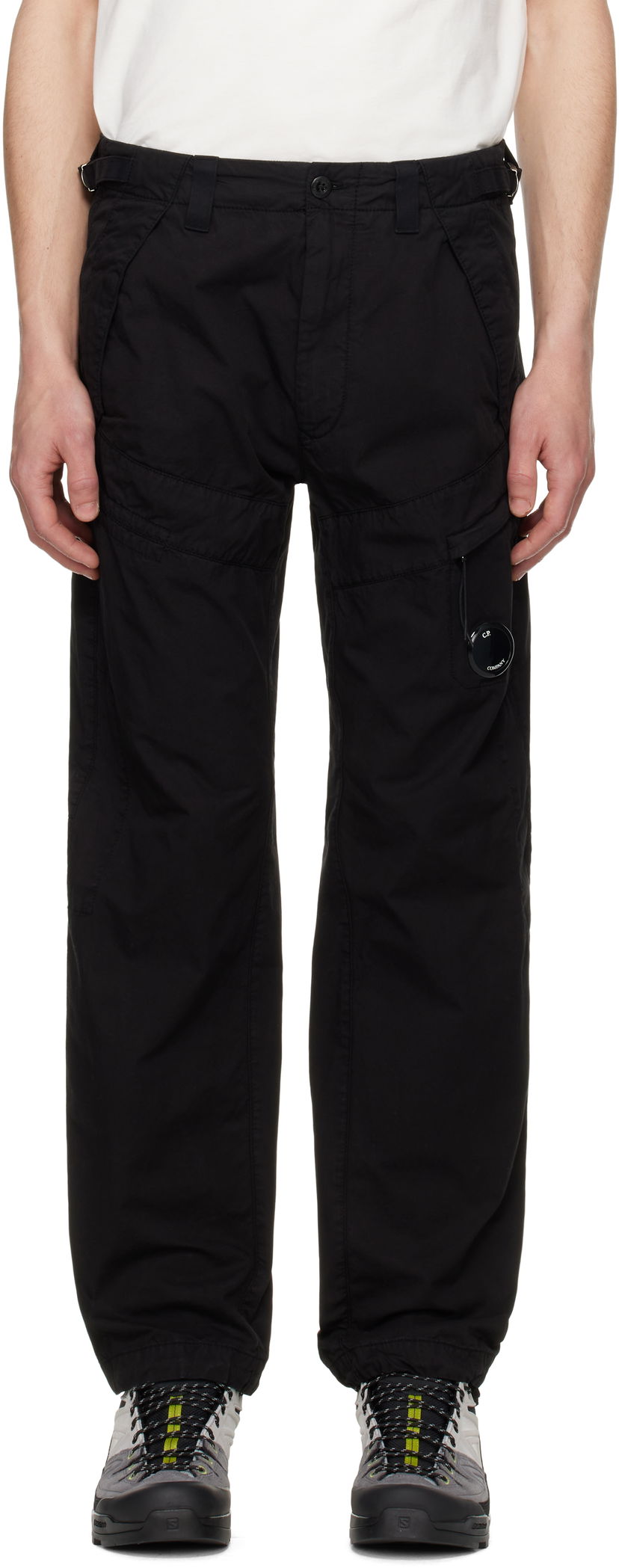 Cargo bukser C.P. Company C.P. Company Cotton Gabardine Cargo Pants Sort | 18CMPA276A-110340O