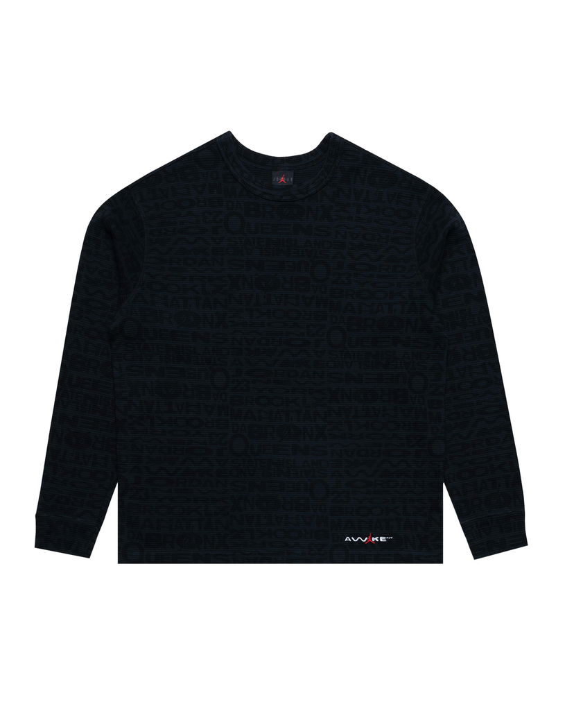 T-shirt Jordan Awake NY Thermal Long Sleeve T-Shirt Sort | IB7955-010