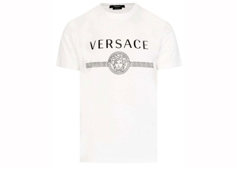 T-shirt Versace Medusa Logo T-Shirt White/Black Hvid | 1008278-1A05920-2W020