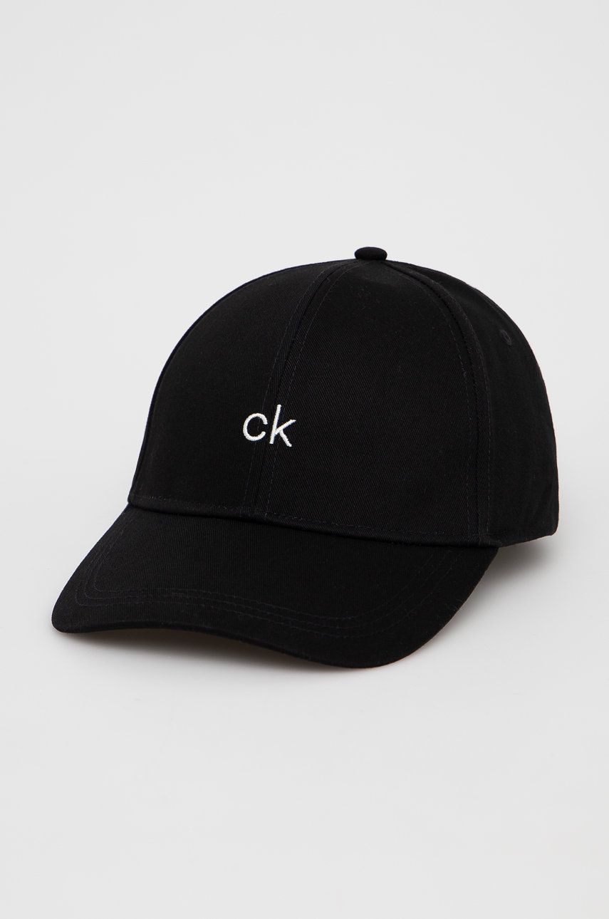 Kasket CALVIN KLEIN Black Cap with Applique Sort | K50K506087.NOS, 0